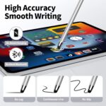 10 PCS Stylus,Stylus Pen for Touchscreen,Stylus 2-in-1 High Sensitivity & Precision Suitable for Touch Screens of iPhone/ipad/Android Tablets(10 Stylus Pen Silver/Black + 20 Tips) - Image 5
