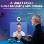 2K Webcam for PC with Microphone & Light & Privacy Cover, Web Camera for Desktop Computer/Laptop/Monitor/Mac, USB Streaming Camera for Zoom/Skype/Teams/Video Calling/Studying and Conference - Image 6