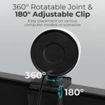 2K Webcam for PC with Microphone & Light & Privacy Cover, Web Camera for Desktop Computer/Laptop/Monitor/Mac, USB Streaming Camera for Zoom/Skype/Teams/Video Calling/Studying and Conference - Image 8