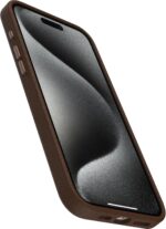 OtterBox iPhone 15 Pro Max Symmetry Series Cactus Leather for MagSafe - Rich Adobe (Brown), Snaps to MagSafe, Ultra-Sleek, Raised Edges Protect Camera & Screen - Image 4