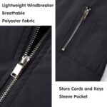 MAGNIVIT Men's Lightweight Bomber Jacket Windbreaker Casual Fall Spring Outdoor Coat - Image 7