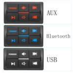 Marine Bluetooth Amplifier car Audio System Waterproof Multi-Function Remote Class D Amp ATV UTV Amp 4 Channel Output (Balck) - Image 5