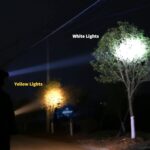 Superbright Bright LED Headlamp Powerful Portable Rechargeable Headlight Flashlight with External Side Light for Camping Biking Hunting Fishing (Yellow Light) - Image 7