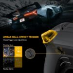 ManbaOne Interactive Screen Wireless Gaming Controller for PC/Switch/Switch 2/iOS/Android,Hall Effect Stick & Trigger,RGB Lighting,Remappable Buttons,1800mAh with Charging Dock (Black) - Image 5