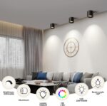Hallway Light Flush Mount Modern LED Ceiling Light Fixtures for Kitchen Entryway,Dimmable Close to Ceiling Lighting, 4.6'' Cylinder Ceiling Lamps for Dining Room Living Room,20W 4000K 3-Pack - Image 7