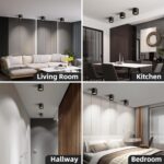 Hallway Light Flush Mount Modern LED Ceiling Light Fixtures for Kitchen Entryway,Dimmable Close to Ceiling Lighting, 4.6'' Cylinder Ceiling Lamps for Dining Room Living Room,20W 4000K 3-Pack - Image 10