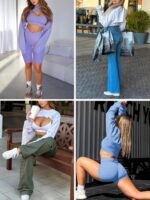 Yousify Womens Cropped Sweatshirt Shrugs Long Sleeve Workout Gym Cover Ups Bolero Shrug Y2k Super Crop Tops - Image 7