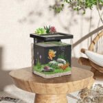 1.5 Gallon Betta Fish Tank Aquarium kit with Filter LED Light, Water Pump, Fish Tank Starter Kits, Fish Bowl - Image 3