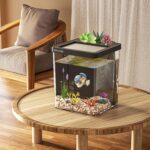 1.5 Gallon Betta Fish Tank Aquarium kit with Filter LED Light, Water Pump, Fish Tank Starter Kits, Fish Bowl - Image 7