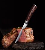 Wakoli EDIB 4-Piece Steak Knife Set – Dining Knives | Genuine Damascus Steel Blades with VG10 Core | Ergonomic Pakkawood Handles | Premium Steak Cutlery in Wooden Gift Box - Image 3
