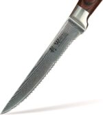 Wakoli EDIB 4-Piece Steak Knife Set – Dining Knives | Genuine Damascus Steel Blades with VG10 Core | Ergonomic Pakkawood Handles | Premium Steak Cutlery in Wooden Gift Box - Image 10