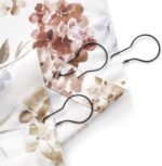 jinchan Vintage Floral Shower Curtain Waterproof Fabric Botanical Flower Plant Shower Curtains for Bathroom Elegant Luxury with 12 Hooks Blossom Red Multi 70x72 Inches - Image 9