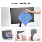 K&F CONCEPT 250ML Screen Cleaner Spray + Large Pearl Cloth + Microfiber Cloths*2 + 4 Brushes - Travel Size Electronic Cleaner for Car, Computer, Laptop, iPad, MacBook, Phone, Watch, Eyeglass - Image 3