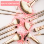 28PCS Makeup Brushes, Quality Makeup Brush Set for Women, Makeup Brush Sets Kits for Beginner Starter Professional, Make Up Brushes With Blenders Masks Spatula,Travel-Friendly Gift for Girl, Teens - Image 3