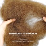 BLL Afro Kinkys Bulk Human Hair-100% Human Hair for Mini Twist Braiding Dreadlock Loc Extensions Afro Kinky Curly Hair Bulk Black Color (30#, 18 Inch Pack Of 1) - Image 3