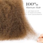 BLL Afro Kinkys Bulk Human Hair-100% Human Hair for Mini Twist Braiding Dreadlock Loc Extensions Afro Kinky Curly Hair Bulk Black Color (30#, 18 Inch Pack Of 1) - Image 5