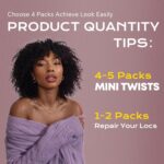 BLL Afro Kinkys Bulk Human Hair-100% Human Hair for Mini Twist Braiding Dreadlock Loc Extensions Afro Kinky Curly Hair Bulk Black Color (30#, 18 Inch Pack Of 1) - Image 6