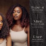 BLL Afro Kinkys Bulk Human Hair-100% Human Hair for Mini Twist Braiding Dreadlock Loc Extensions Afro Kinky Curly Hair Bulk Black Color (30#, 18 Inch Pack Of 1) - Image 7