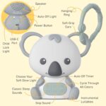 Pure Enrichment PureBaby Hanging Koala Sound Machine - Portable Travel Sleep Aid/Night Light & Detachable Hanging Ring - White Noise, Hush, Lullabies & More Sounds for Car Seat, Stroller & Bassinet - Image 5