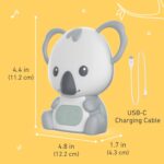 Pure Enrichment PureBaby Hanging Koala Sound Machine - Portable Travel Sleep Aid/Night Light & Detachable Hanging Ring - White Noise, Hush, Lullabies & More Sounds for Car Seat, Stroller & Bassinet - Image 6