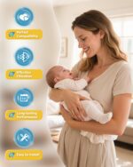 6 Pack HEPA Filter Replacement Compatible with Momcozy KleanPal Pro/Grownsy Easyclean Baby Bottle Washer Pro, 99.97% Effective Filtration, Safe Bottle Ceaning Parts - Image 4