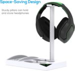 Cooling Fan with Charging Stand for Xbox Series S Console and Controller, Dual Charger Dock Accessories with 2 x 1400mAh Rechargeable Battery and Cover, Headphone Mount for Xbox Series S, White - Image 7