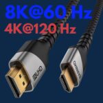 HDMI 8K 2.1 Certified Ultra High Speed Cable, 48 Gbps, 2 m/6.6 ft. 8K@60Hz/4K@120Hz Support PS5/XBox, 4K UHD TV/Blu-ray Player Dolby Vision, Dolby Atmos/DTS:X soundbar - Image 3