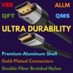 HDMI 8K 2.1 Certified Ultra High Speed Cable, 48 Gbps, 2 m/6.6 ft. 8K@60Hz/4K@120Hz Support PS5/XBox, 4K UHD TV/Blu-ray Player Dolby Vision, Dolby Atmos/DTS:X soundbar - Image 7