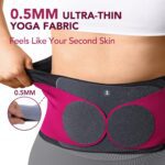 Ultra Thin Back Brace for Lower Back Pain Women, Enhanced Lumbar Support System, Seamless Yoga Fabric, Slim-Fit & Invisible, Wear under Clothes, Sciatica, Posture, Lifting, Rose, Size M - Image 3