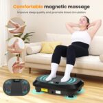 Vibration Plate Exercise Machine with Magnetic Acupoints, Lymphatic Drainage Vibrating Plate with 9 Modes & 120 Adjustable Speeds, 400 Lbs Capacity Whole Body Vibration Platform for Women Men - Image 3