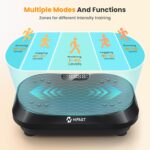 Vibration Plate Exercise Machine with Magnetic Acupoints, Lymphatic Drainage Vibrating Plate with 9 Modes & 120 Adjustable Speeds, 400 Lbs Capacity Whole Body Vibration Platform for Women Men - Image 6