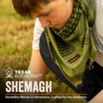 Texas Bushcraft Tactical Shemagh - Authentic Keffiyeh 100% Cotton for your Camping, Hiking and Backpacking Gear - Image 3