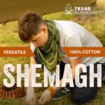 Texas Bushcraft Tactical Shemagh - Authentic Keffiyeh 100% Cotton for your Camping, Hiking and Backpacking Gear - Image 4