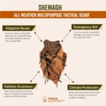 Texas Bushcraft Tactical Shemagh - Authentic Keffiyeh 100% Cotton for your Camping, Hiking and Backpacking Gear - Image 8