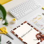 60 Sheets Highland Cow Stationery Letterhead Paper Cute Brown Cow Writing Paper Single-Sided Greeting Paper for Invitations Office Printing, 8.5 x 11 Inch - Image 5