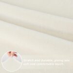 Easy-Going Dining Chair Covers Stretch Dining Room Chair Covers Set of 6, Parsons Chair Slipcovers for Dining Room, Ceremony, Banquet, Ivory - Image 5