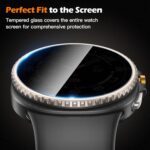 Misxi [3-Pack Privacy Tempered Glass Screen Protector with Auto Alignment Tool Kit, Compatible with Samsung Galaxy Watch 8 Classic 46mm, Shockproof Anti-Spy Protection for Galaxy Watch8 Classic - Image 7