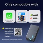 Carplay Wireless Adapter for Apple iPhone - Convert Wired to Wireless Bluetooth Car Play Adapters for Cars from 2016 and iOS 10+, No Latency,Plug and Play Easy Use, Mini USB Type A Black - Image 3