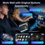 Carplay Wireless Adapter for Apple iPhone - Convert Wired to Wireless Bluetooth Car Play Adapters for Cars from 2016 and iOS 10+, No Latency,Plug and Play Easy Use, Mini USB Type A Black - Image 5