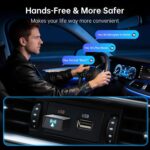 Carplay Wireless Adapter for Apple iPhone - Convert Wired to Wireless Bluetooth Car Play Adapters for Cars from 2016 and iOS 10+, No Latency,Plug and Play Easy Use, Mini USB Type A Black - Image 8