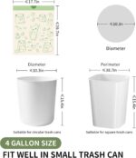 Trash bags, 4 Gallon Trash Bags Drawstring, Colorful & Portable Small Trash Bags with Cats & Mice Printed, Tear-Resistant Garbage Bags 4 Gallon for Bathroom Office Trash Cans, 32 Count - Image 3