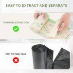 Trash bags, 4 Gallon Trash Bags Drawstring, Colorful & Portable Small Trash Bags with Cats & Mice Printed, Tear-Resistant Garbage Bags 4 Gallon for Bathroom Office Trash Cans, 32 Count - Image 4