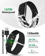 Smart Bracelet, Wearable Activity & Fitness Tracker Band, 24H Sleep Tracker, All-Day Continuous Heart Rate Blood Pressure Stress HRV Monitor, 170+ Sport Modes Smart Wristband with Free APP 2 Bands - Image 6