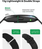 Smart Bracelet, Wearable Activity & Fitness Tracker Band, 24H Sleep Tracker, All-Day Continuous Heart Rate Blood Pressure Stress HRV Monitor, 170+ Sport Modes Smart Wristband with Free APP 2 Bands - Image 7