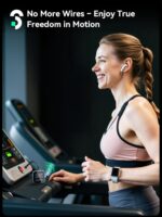 SOOMFON Airplane Bluetooth 5.3 Transmitter for 2 Airpods or Headphones 2-in-1 Airplane Bluetooth Adapter Receiver with LCD Display 3.5mm for Plane Flying Gym Car Home Stereo System - Image 4