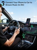 SOOMFON Airplane Bluetooth 5.3 Transmitter for 2 Airpods or Headphones 2-in-1 Airplane Bluetooth Adapter Receiver with LCD Display 3.5mm for Plane Flying Gym Car Home Stereo System - Image 8