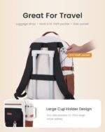 LOVEVOOK School Backpack for Teen Girls，Casual School Backpack 14-18 Teenage 15.6 Inch Laptop Bookbag, Cute Big Student Laptop Backpack for College Women Middle High School Travel Daypack，Green - Image 5