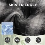 BAMBOO COOL Men's Pajama Bottoms Plaid Pajamas Pants for Men Soft Long Lounge Woven Pj Sleep Pant with Pockets - Image 3