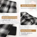 BAMBOO COOL Men's Pajama Bottoms Plaid Pajamas Pants for Men Soft Long Lounge Woven Pj Sleep Pant with Pockets - Image 4