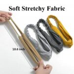 Huachi Hairband for Women's Hair, 8pcs Elastic Headbands for Women, Solid Color, Ribbed Knitting, Soft, Non-slip, Stretchy, Breathable, Suitable for Any Occasions, Hair Styling Accessories - Image 4